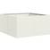 vidaXL Planter White 80 x 80 x 40 cm Cold-rolled Steel
