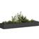 vidaXL Plantekasse 360 x 80 x 40 cm Stål Sort Plantekasse
