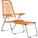 Fiam Chaise Longue Spaghetti avec Repose-Pieds Orange