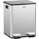 Homcom Dual Kitchen Bin Pedal Bin Silver 2 x 20L