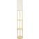 ValueLights Elsa Natural/White Floor Lamp 152cm