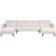 Beliani U-Shaped Alnes Off-White Soffa 345cm 5-sits