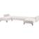 Beliani U-Shaped Alnes Off-White Soffa 345cm 5-sits