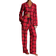 Victoria's Secret Flannel Long Pajama Set - Lipstick Lovely Plaid