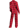 Victoria's Secret Flannel Long Pajama Set - Lipstick Lovely Plaid