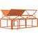vidaXL Box Per Animali Marrone 200x112.5x74 cm Legno Massello di Pino