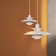 Louis Poulsen PH 5 Classic White/Purple Pendant Lamp ∅ 50cm