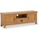 Roseland Furniture Surrey Oak TV Bench 140x48cm