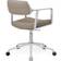 Vipp 453+ Swivel Aluminum/Dark Sand Kontorsstol 77.5cm