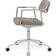 Vipp 453+ Swivel Aluminum/Dark Sand Kontorsstol 77.5cm