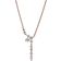 Pandora Sparkling Herbarium Cluster Drop Collier Necklace - Rose Gold/Transparent