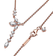 Pandora Sparkling Herbarium Cluster Drop Collier Necklace - Rose Gold/Transparent