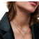 Pandora Sparkling Herbarium Cluster Drop Collier Necklace - Rose Gold/Transparent