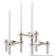 Stoff Nagel Krom Lysestage 10.2cm