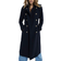 River Island Double Breasted Wool Blend Trench Coat - Black