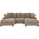 Latitude Run Wynisha Camel Sofa 122" 5 Seater