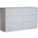 Home Source Lugano Storage 6 Drawers Grey Chest of Drawer 120x72cm