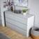 Home Source Lugano Storage 6 Drawers Grey Chest of Drawer 120x72cm