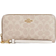 Coach Long Zip Around Wallet In Signature Canvas - Gold/Sand/Chalk