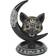 Something Different Black Cat & Moon Backflow Incense Burner Black Candlestick 15.5cm