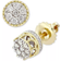 Macy's Cluster Stud Earrings - Gold/Silver/Diamonds