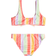 Roxy Girl's Ocean Treasure Bralette Bikini Set - Sunkissed Coral Salty Sunset (ERGX203484-mjv8)