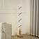 Lindby LED Spiraali Grey/Light Wood Golvlampa 133cm