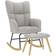 vidaXL 4016799 Cloud Grey Gungstol 95cm 2st