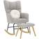 vidaXL 4016799 Cloud Grey Gungstol 95cm 2st