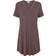 Lady Avenue Bamboo Short Sleeve Nightdress - Coffee Bean
