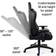 Staples Emerge Vartan Bonded Leather Ergonomic Gaming Chair - Black/Blue