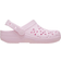 Crocs Kid's Classic Floral Cutout Clog - Pink Milk