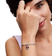 Pandora Heart & Keyhole Double Dangle Charm - Silver/Red/Transparent