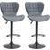 Homcom UK835-544V700331 Grey Bar Stool 109cm 2pcs