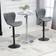 Homcom UK835-544V700331 Grey Bar Stool 109cm 2pcs