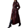 Shein AiiRZ Faux Crocodile Leather Longline Belted Trench Coat