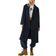 Stradivarius Long Double Breasted Coat - Navy Blue