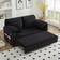 Ebern Designs W112440661 Black Sofa 61.8" 2 Seater
