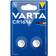 Varta CR 1616, 6616101402, Batteria Litio a Bottone, Piatta, Specialistica, 3 Volts, Diametro 16mm, Altezza 1,6mm, confezione 2 pile