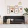 vidaXL Chesterfield Black Sofa 194cm 3 Seater