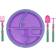 Constructive Eating Utensil & Plate Combo Garden Fairy
