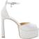 Michael Kors Martina Glitter Mesh Peep-Toe Platform Pump - Silver