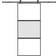 vidaXL with Hardware Set 90x205 cm Sliding Door Clear Glass (90x)