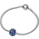 Pandora Sparkling Pavé Round Charm - Silver/Blue/Transparent