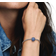 Pandora Sparkling Pavé Round Charm - Silver/Blue/Transparent