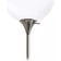 Creekwood Home Essentix Brushed Nickel/White Floor Lamp 71.5"