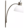 Creekwood Home Essentix Brushed Nickel/White Floor Lamp 71.5"