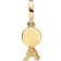 Pandora Paris Eiffel Tower Lab Grown Engravable Double Dangle Charm - Gold/Diamond