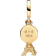 Pandora Paris Eiffel Tower Lab Grown Engravable Double Dangle Charm - Gold/Diamond