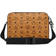 MCM Aren Messenger Bag In Visetos Medium - Cognac